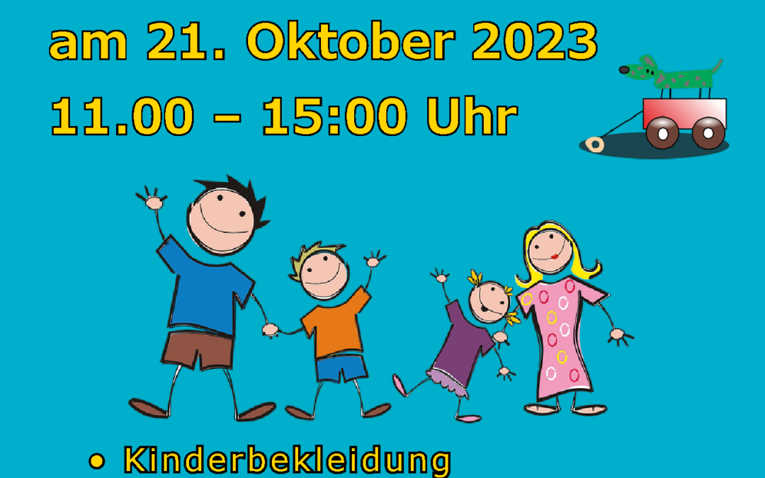 Familienflohmarkt am 21.10.2023 im Gemeindezentrum