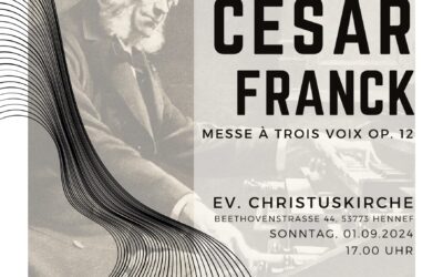 1.9.: Chorkonzert mit César Franck